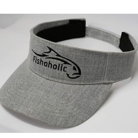 Baseball Fishing Hat Embroidered Logos Mesh Trucker Fishing Outdoor Gray - Picture 6 of 6